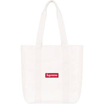 Supreme Canvas Tote Bags White | IL168MA
