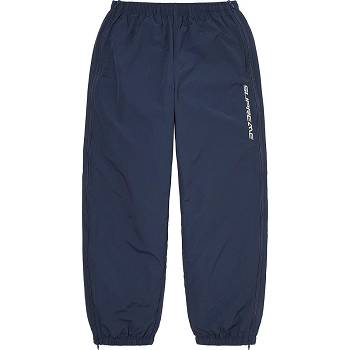 Supreme Full Zip Baggy Warm Up Pant Pants Navy | IL430WY