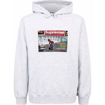 Supreme X Thrasher Logo Print “FW21” Hoodie Grey | IL455QZ